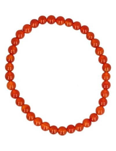 Carneool kralen kinderarmbandje 4 mm