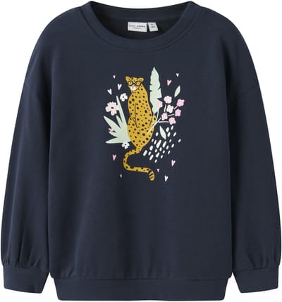 Name It mini meisjes trui VALONA Blue Relaxed Fit