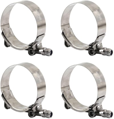 Dailygoods - Roestvrij staal T-bout slangklemmen zware buisklemmen (4 stuks) 67-72mm