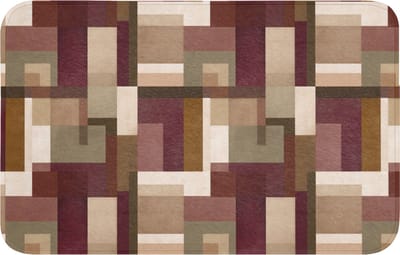 WC mat 80x50 cm - Antislip - Modern - Geometrie - Kleurrijk - Toiletmat - Vloermat - Douchemat - Toilet tapijt - Toiletmatten