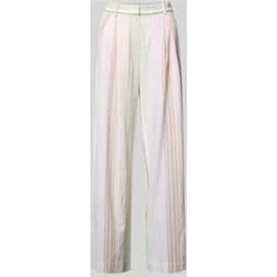 wide leg broek met streepmotief