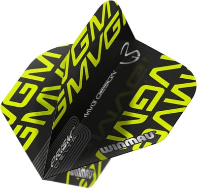 Extra Dikke Dartflights Zwart Set van 3 voor Professioneel Darten