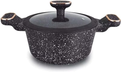 Antiaanbakpan Keramiek - Koekenpan Graniet - Gezond Koken - Lotuseffect Coating - 20 cm - Grijs