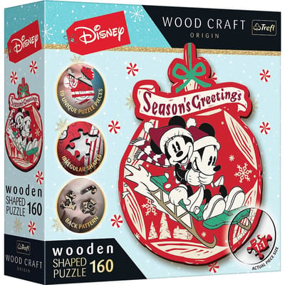 Trefl houten puzzel - Disney Mickey Mouse kerst 160 stukjes FSC.