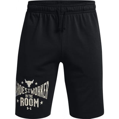Under Armour Project Rock Terry herenshort zwart