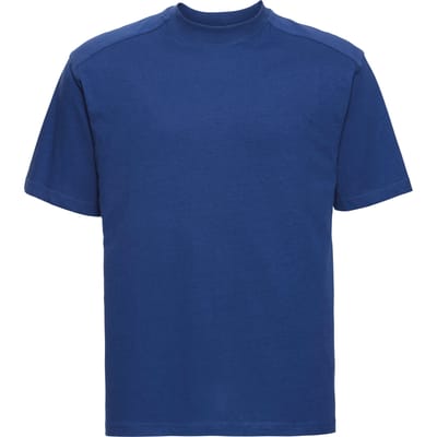 Russell Europa Heren Werkkleding Korte Mouwen Katoenen T-Shirt (Helder Koninklijk)
