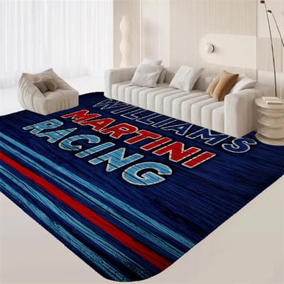 M-Martini Racing logo Kamerkleden Wasbaar Antislip Woonkamer Bank Stoelen Vloerkleed Keuken Alfombra 50x80cm