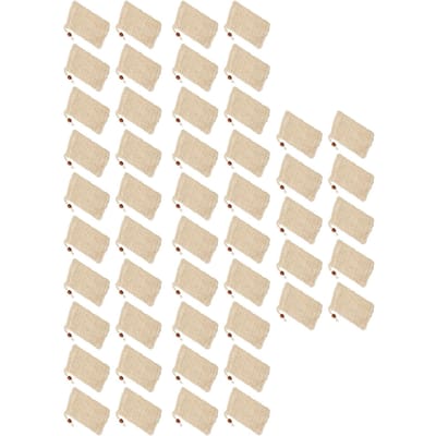 50PCS Sac à Savon Réutilisable Facile à Utiliser Sac Porte-Savon Moussant et Séchant avec Cordon de Serrage Perles en Bois Couleur Café