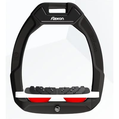Veiligheidsezels voor paardrijden Helder Grip Zwart/Wit/Rood Flex-On Safe-On