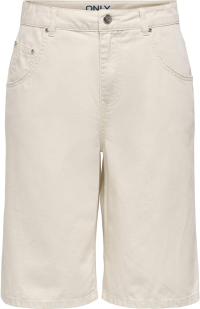 ONLY - Dames short - Maat XS - Vrouwen - Creme - katoen