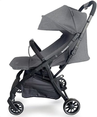 Bellettini® Calesse Buggy met Reistas, Regenhoes en Bekerhouder - Kinderwagen - Plooibuggy - Lichtgewicht & Compact - Grijs