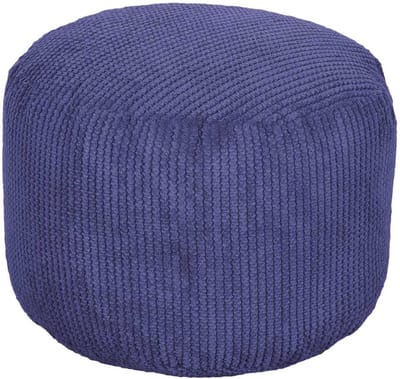 Ronde Zitzak Voetenbankje- Poef Rond - Voetsteun voor Binnen - Ergonomisch Ontworpen Poef - Ultra Comfortabel & Duurzaam Poefs