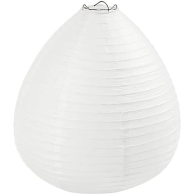 Creativ Company Rice Papier Lamp Wit Drop 27cm