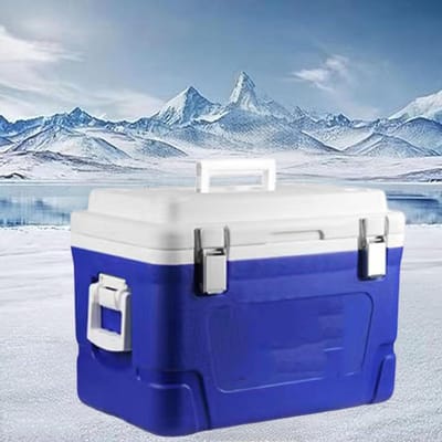 Geïsoleerde Voedseldoos - Koelbox Draagbaar - Buitenactiviteiten - 72 Uur Koel - 38 Liter - Blauw