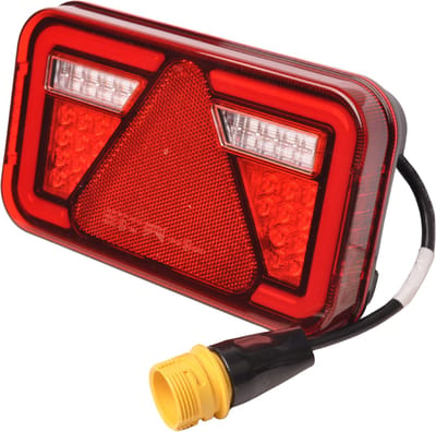 Achterlicht - Aspock MultiLED 4 - links - 241x141x71 mm - 7 polige ASS2 stekker - waterdicht