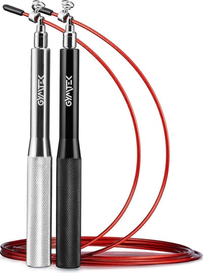 Gymtek® Springtouw - 300cm Staalkoord - Speed Rope, Springtouw voor Volwassenen - Fitness, Training, Sportschool, Crossfit, Cardio