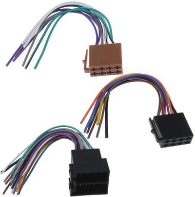 Dailygoody - 16 Pin ISO Adapter Kabel - Auto Audio Kabelboom - Veelkleurig - Mannelijke en Vrouwelijke Connectoren - Eenvoudig te Installeren - Geschi...