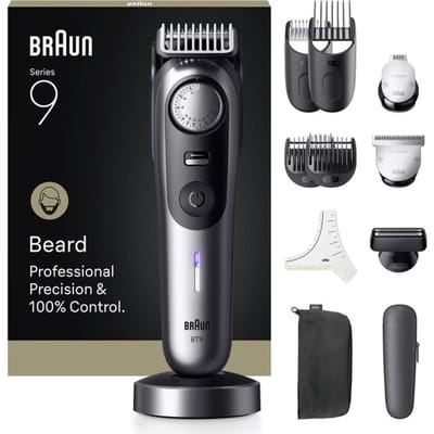 Braun Baardtrimmer Series 9 BT9560 +12 Tools - 52 Lengtes - ProBlade - Chroom