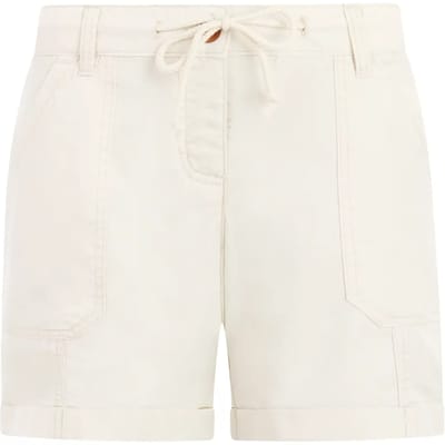 Protest PRTRue – Korte broek Dames – Tailleband elastiek – Knoopsluiting – Wit