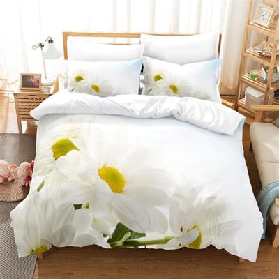 Mooie Bloemen Beddengoed Dekbedovertrek Mode Beddengoed Set King Dekbedovertrek Bedset Meisjes Jongens Beddengoed Dekbedovertrek Set Beddengoed AU Double(180x210cm)