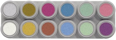 Grimas - Water make-up - Palet P - Parelmoer - 12x2,5ml
