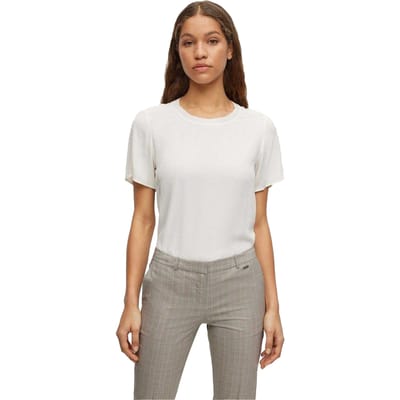 Boss Dames Ilyeana T-Shirt (Wit)