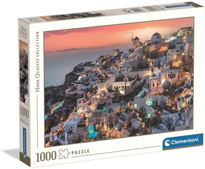 Clementoni - Puzzel - 1000 Stukjes - Shades of Santorini - Puzzel Voor Volwassenen - High Quality Collection