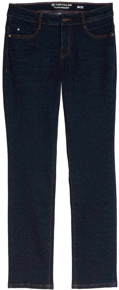 Tom Tailor - TTLIVA STRAIGHT-jeans met stretch - Maat 30/30 - Clean Rinsed Blue Denim
