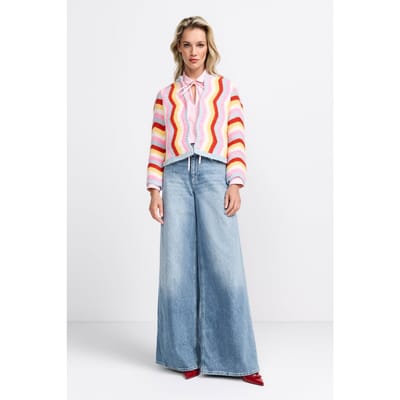 Rich & Royal Super Flare Blue Denim Organic Denim Blue Size: W26 | Jeans Outlet | Dames | Blauw