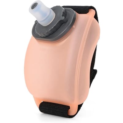 Polswaterfles 7oz/200ml Draagbare handsfree siliconen waterfles BPA-vrij voor buitensporten oranje