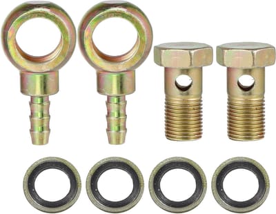 M16x1.5 8mm Banjo Hose Barb Bolt Fitting Adapter voor Auto - Set van 2, Slangverbinding, Koppeling, Auto-accessoires