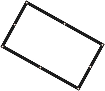 Projectiescherm - Presentatiescherm Film - Thuisbioscoop Creëren - Gelijkmatige Lichtverspreiding - 150 inch - Wit
