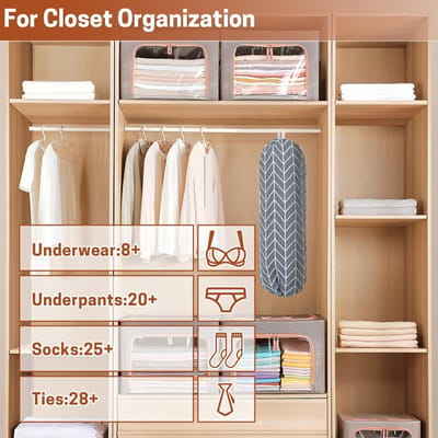 Oneay Set van 2 katoenen en linnen opbergtassen om op te hangen, herbruikbare plastic tassen organizer voor aan de muur, grote opbergdoos voor boodschappentassen, 22x9 inch
