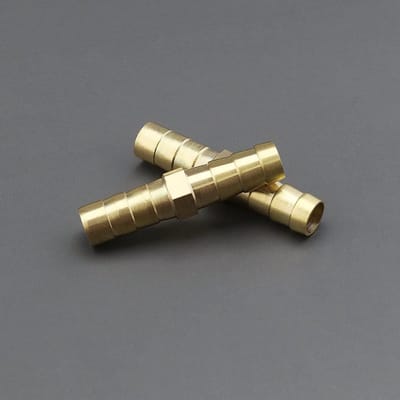 5 Stuks 8mm Messing Barb Slangverbinder Recht Koppeling, Slangfitting voor Lucht, Gas, Water en Brandstof