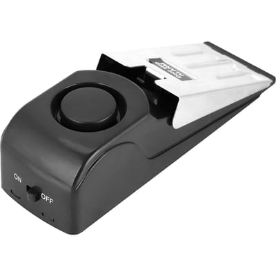 120dB Draagbaar Deurstop Alarm Beveiligingssysteem Huis Reizen Inbraakalarm black