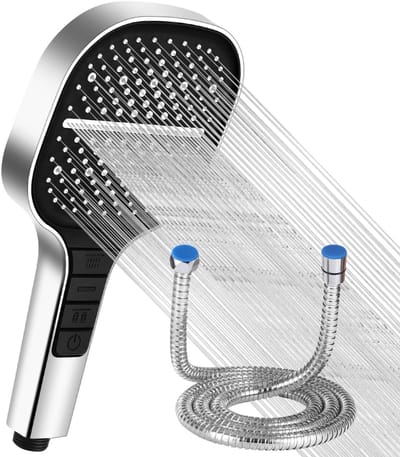 CLVP® Douchekop met Slang - Doucheset - Waterbesparend - Zilver