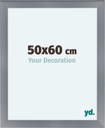 Your Decoration - Fotolijst 50x60 cm - MDF - Aluminium Geborsteld - Como