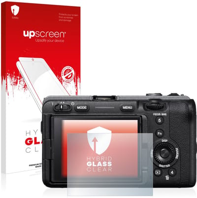 upscreen - Screenprotector voor Sony Alpha FX30 Cinema Line - Folie Beschermfolie Beschermglas transparant