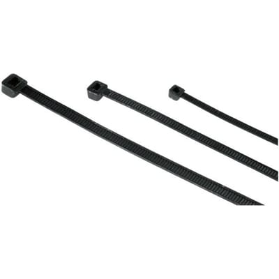 Hama 00221002 Kabelbinder Kunststof Zwart flexibel (l x b) 100, 150, 200 mm, mm, mm x 2.5 mm 150 stuk(s)