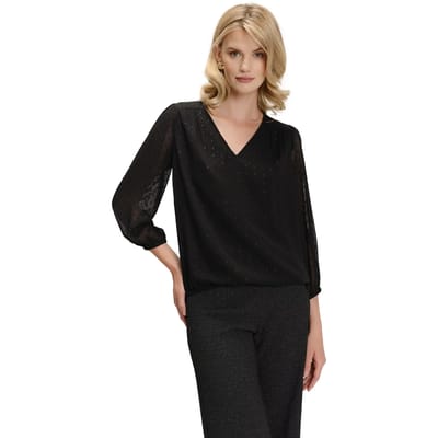 Blouse met semi-transparante mouwen vrouw Greenpoint