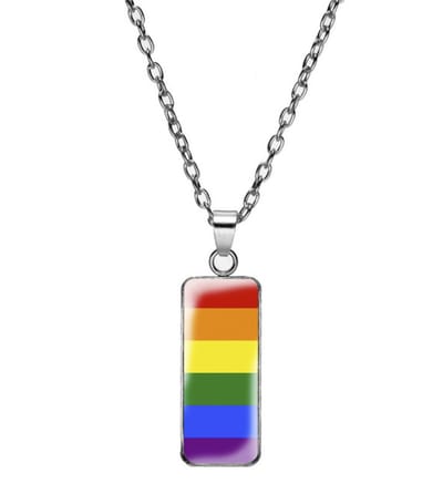 Cabantis Pride Ketting-Ketting Dames-Ketting Heren-Ketting Unisex-Sieraden-LGBTQIA+-Homoseksueel-Regenboog