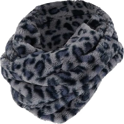 Bond Kraag Nekwarmer Grijs Blauw Dames Colsjaal Grijs Blauw Camouflage Print Grijs Blauw