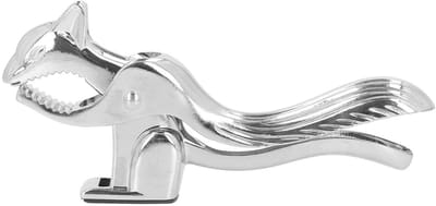 Dailygoods- Notenkraker Ergonomisch - Eekhoornvorm - Multifunctioneel - Zinklegering - 17.5x7.8x4.2cm - Comfortabele Handgreep - Notenopener