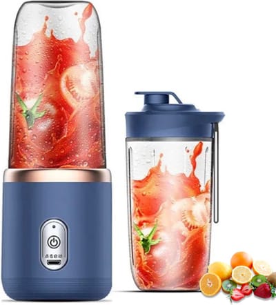 Actania Portable Blender - Shakebeker Met Mixer - USB Blender - Elektrische Shakebeker - Blender To Go - Draagbare Blender - Blauw
