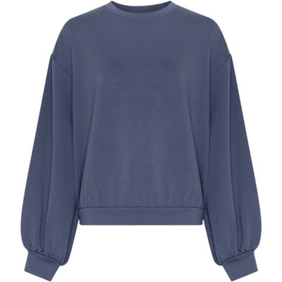 MSCH Copenhagen Mschbrionna Ima Q Sweatshirt Truien & vesten Dames - Sweater - Hoodie - Vest- Blauw - Maat XS/S