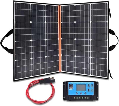Opvouwbaar Zonnepaneel - Draagbare Zonnelader - Energie Opwekken - Hoge Conversie - 200W - Zwart
