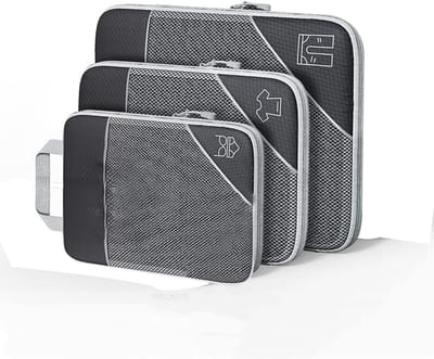 Reistas met compressiekubus voor organisatie - 3 stuks