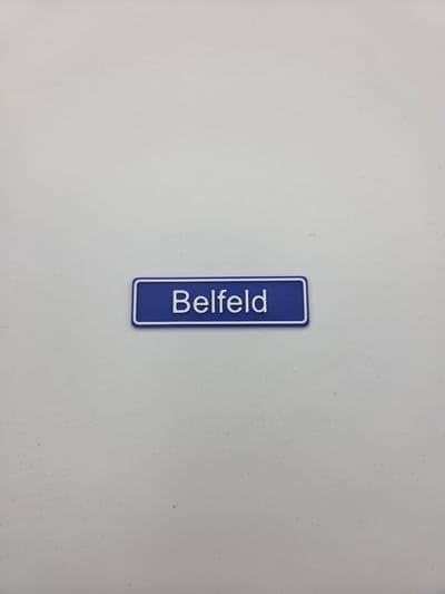 3D plaatsnaam speldje Belfeld