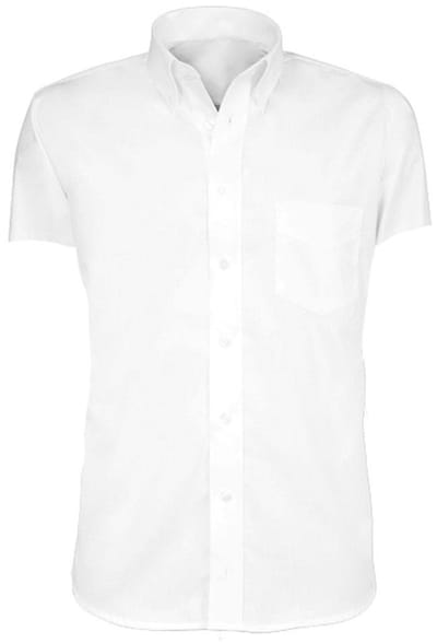 Giovanni Capraro 42-1 Heren Shirt overhemd korte mouw | Wit | maat 40