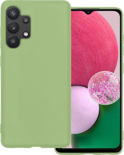 Hoesje Geschikt voor Samsung Galaxy A13 4G - Sterk & Shockproof - Hoes Cover - Siliconen Case - Groen